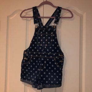 Cute Denim Daisy Jordache Overall Shorts